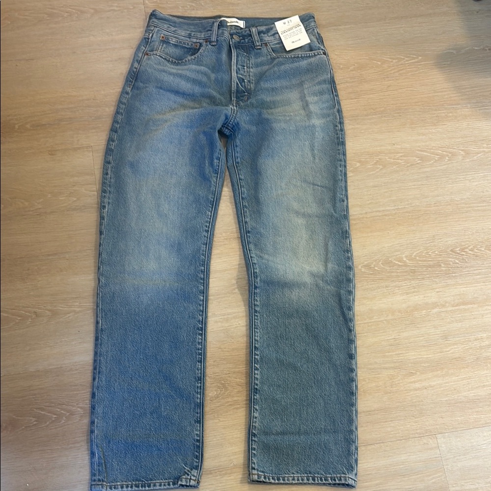 Madewell Longline Straight Jeans NWT - Picture 7 of 9